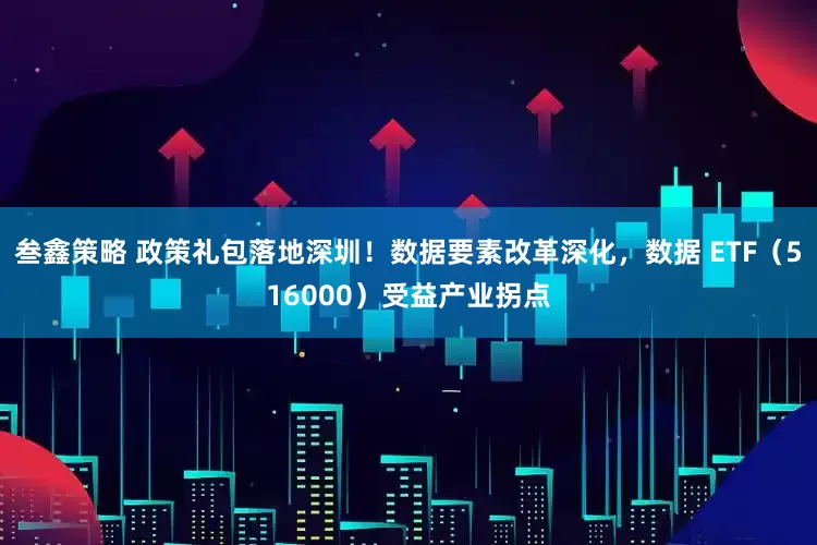 叁鑫策略 政策礼包落地深圳！数据要素改革深化，数据 ETF（516000）受益产业拐点